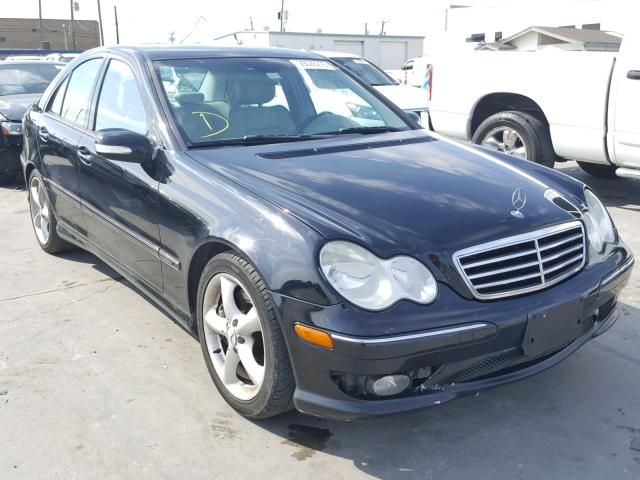 WDBRF52H76A875647 - 2006 MERCEDES-BENZ C GENERATI BLACK photo 1