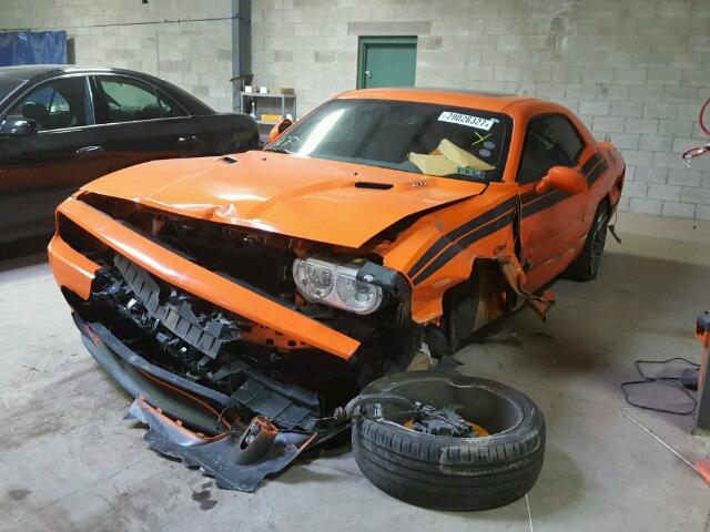 2C3CDYBT9CH253569 - 2012 DODGE CHALLENGER ORANGE photo 2