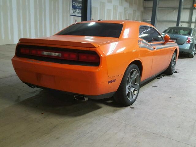 2C3CDYBT9CH253569 - 2012 DODGE CHALLENGER ORANGE photo 4