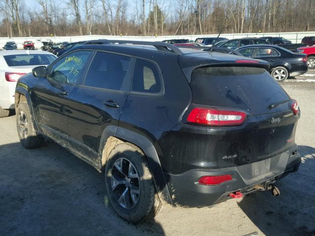 1C4PJMBS3EW216673 - 2014 JEEP CHEROKEE T BLACK photo 3