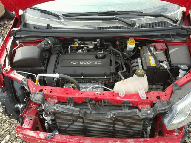 1G1JB5SH2H4119485 - 2017 CHEVROLET SONIC LS RED photo 7