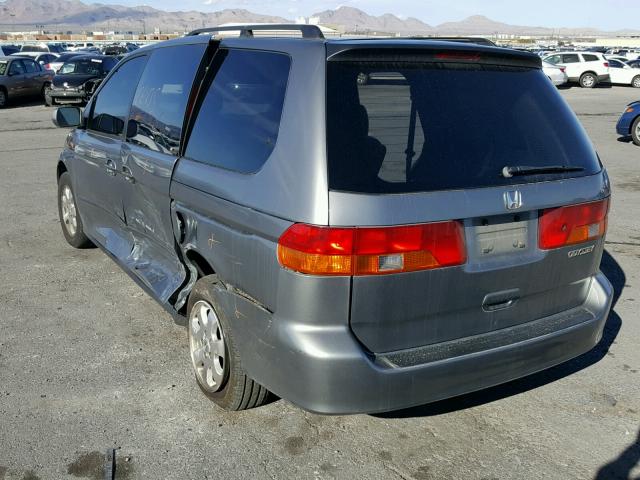 5FNRL18062B038183 - 2002 HONDA ODYSSEY EX SILVER photo 3