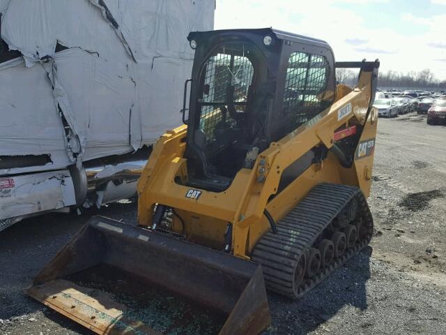 CAT0257DCEZW01116 - 2016 CATERPILLAR SKIDLOADER YELLOW photo 2