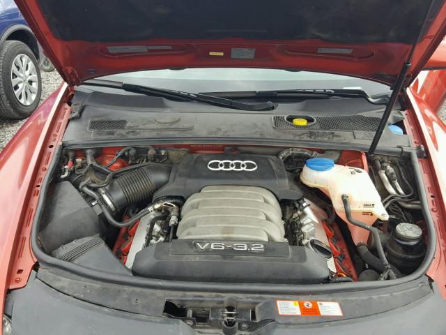 WAUDG74F65N100230 - 2005 AUDI A6 3.2 QUA RED photo 7