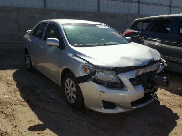 1NXBU4EE2AZ235126 - 2010 TOYOTA COROLLA BA SILVER photo 1