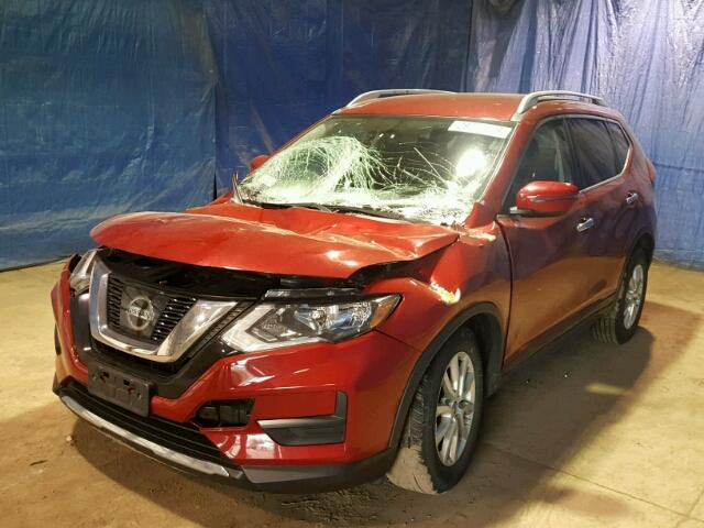 JN8AT2MV9HW273920 - 2017 NISSAN ROGUE S RED photo 2