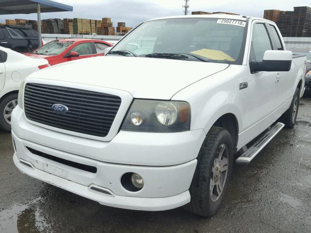 1FTPX12577NA18050 - 2007 FORD F150 WHITE photo 2