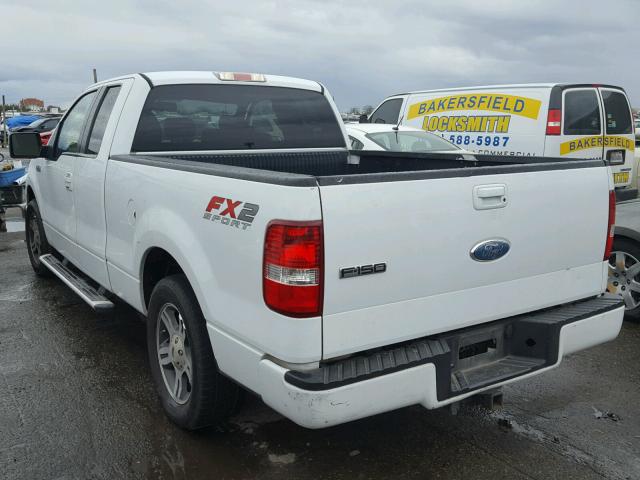 1FTPX12577NA18050 - 2007 FORD F150 WHITE photo 3