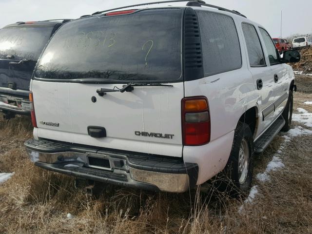 1GNEC13Z02R220225 - 2002 CHEVROLET TAHOE C150 WHITE photo 4