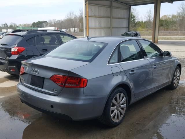 WAUFFAFL8AN012530 - 2010 AUDI A4 PREMIUM GRAY photo 4