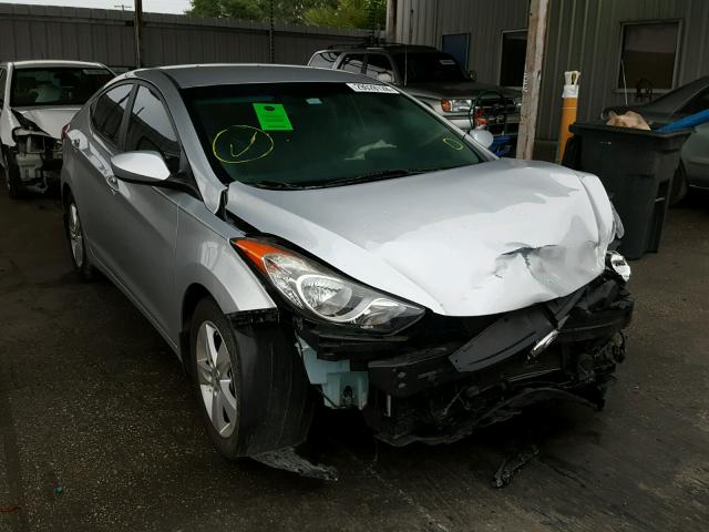 5NPDH4AE4DH223811 - 2013 HYUNDAI ELANTRA GL SILVER photo 1