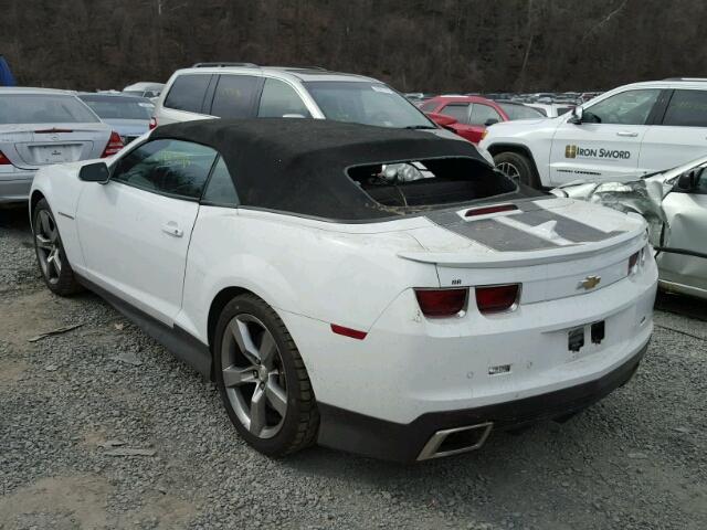 2G1FK3DJ1C9106162 - 2012 CHEVROLET CAMARO 2SS WHITE photo 3