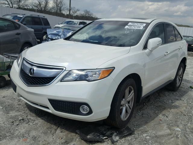 5J8TB3H55DL015642 - 2013 ACURA RDX TECHNO WHITE photo 2