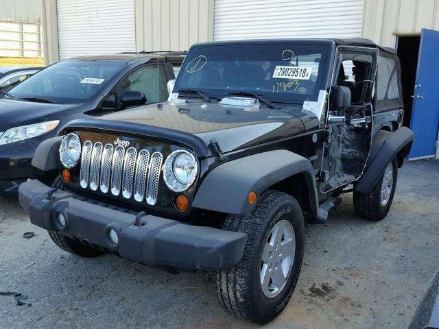1C4AJWAG2CL178706 - 2012 JEEP WRANGLER S BLACK photo 2