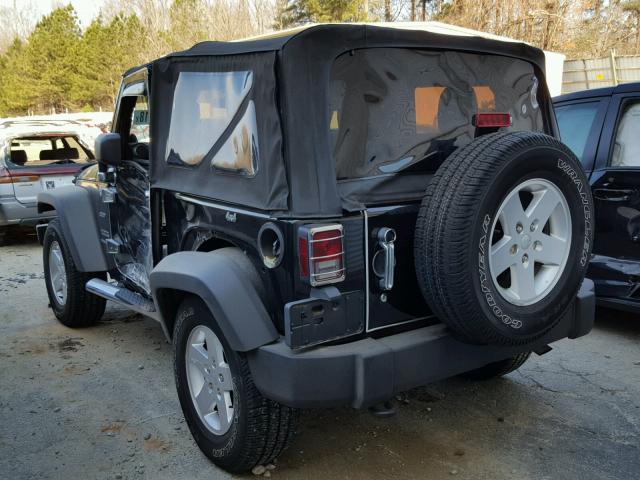1C4AJWAG2CL178706 - 2012 JEEP WRANGLER S BLACK photo 3