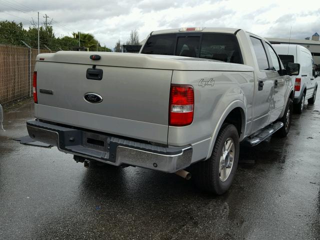 1FTPW14596FA93163 - 2006 FORD F150 SUPER SILVER photo 4