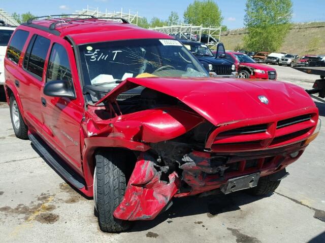 1B4HS28N21F527400 - 2001 DODGE DURANGO RED photo 1