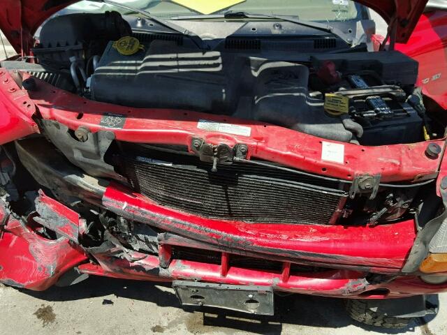 1B4HS28N21F527400 - 2001 DODGE DURANGO RED photo 7