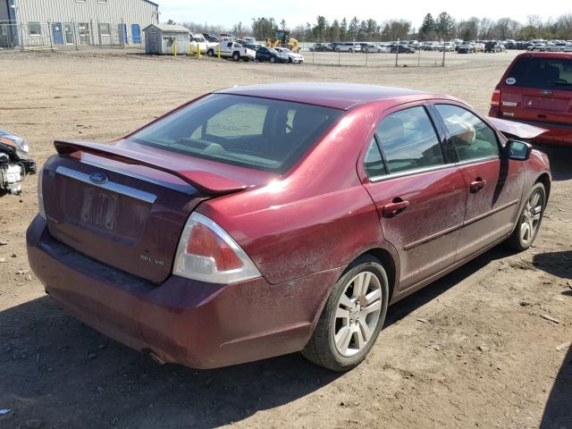 3FAHP08196R110894 - 2006 FORD FUSION SEL RED photo 4