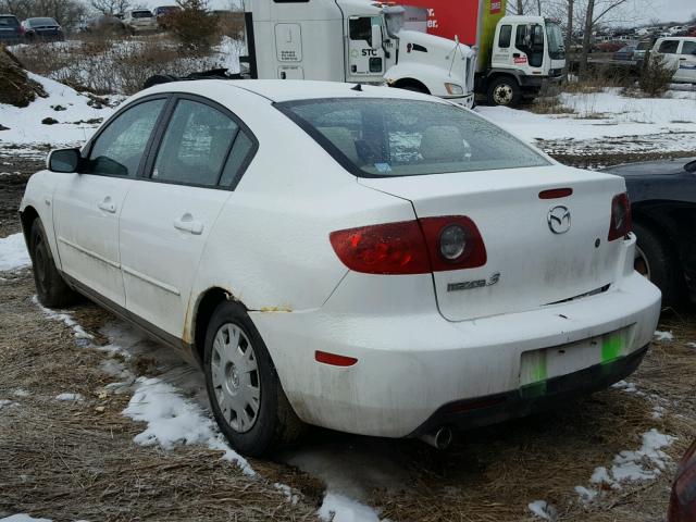 JM1BK12F941142390 - 2004 MAZDA 3 I WHITE photo 3