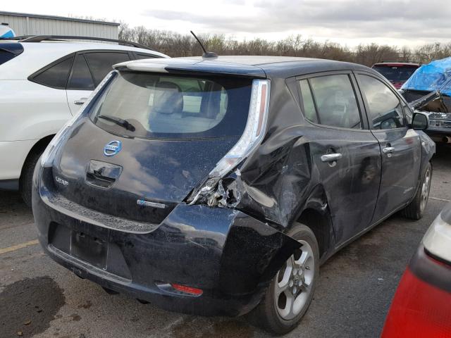 JN1AZ0CP3CT016458 - 2012 NISSAN LEAF SV BLACK photo 4