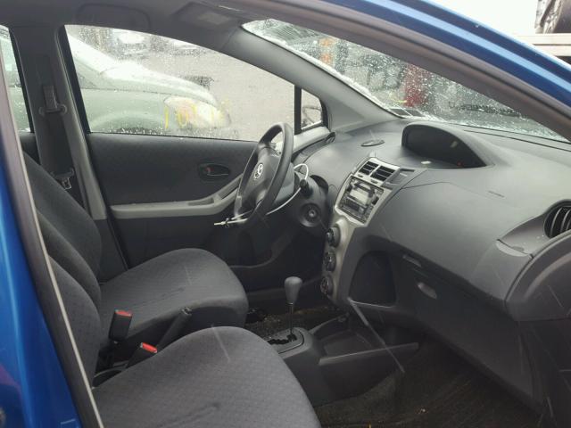 JTDKT903795261883 - 2009 TOYOTA YARIS BLUE photo 5