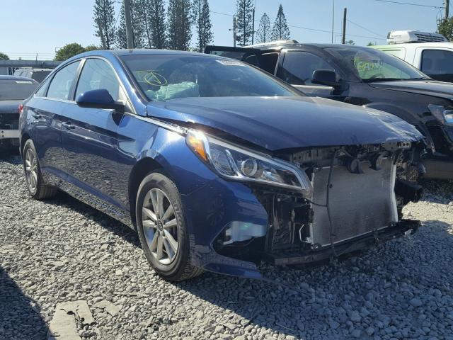 5NPE24AF6HH540350 - 2017 HYUNDAI SONATA SE BLUE photo 1