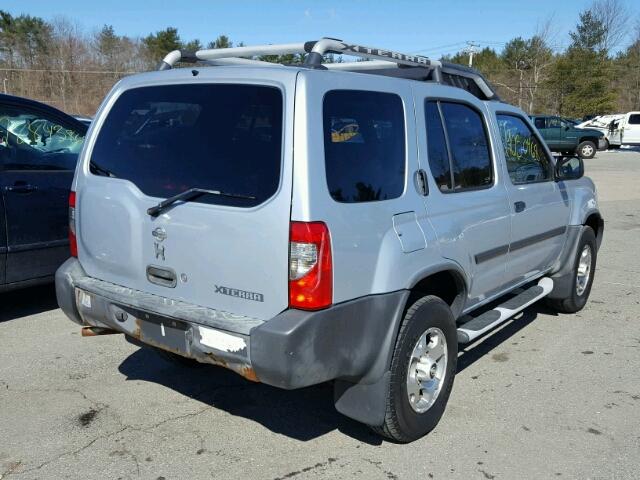 5N1ED28Y91C572860 - 2001 NISSAN XTERRA XE SILVER photo 4