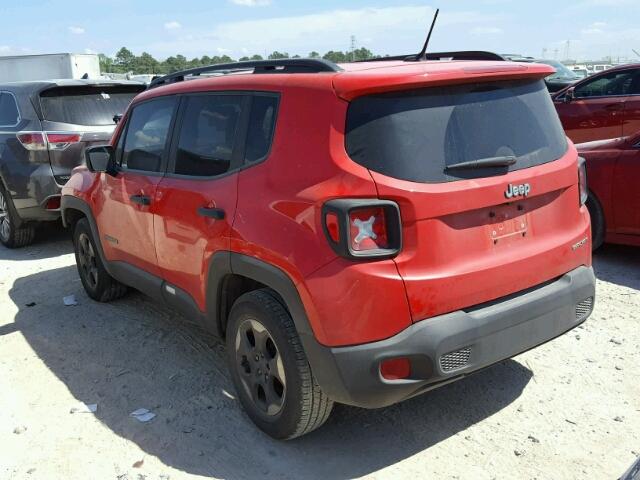 ZACCJAAB7HPE67230 - 2017 JEEP RENEGADE S Qırmızı foto 3