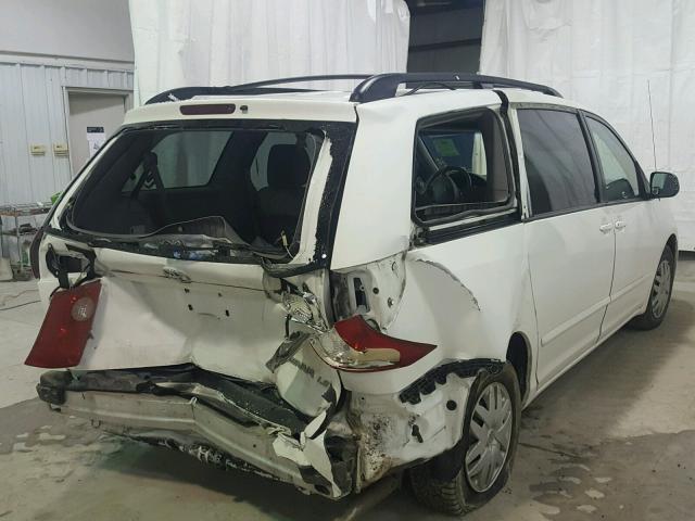 5TDZK23CX9S251234 - 2009 TOYOTA SIENNA CE WHITE photo 4