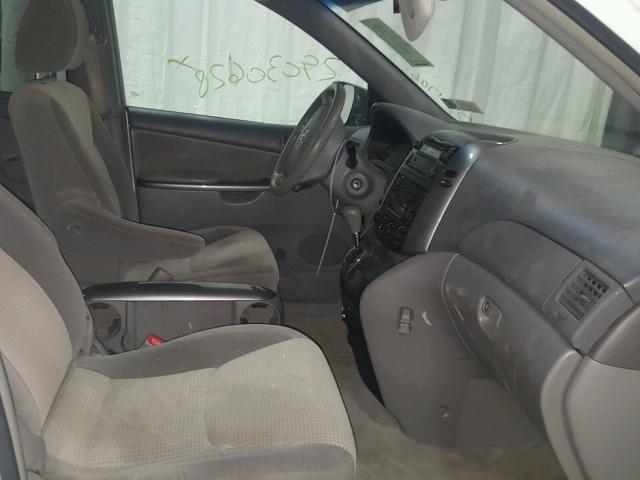 5TDZK23CX9S251234 - 2009 TOYOTA SIENNA CE WHITE photo 5