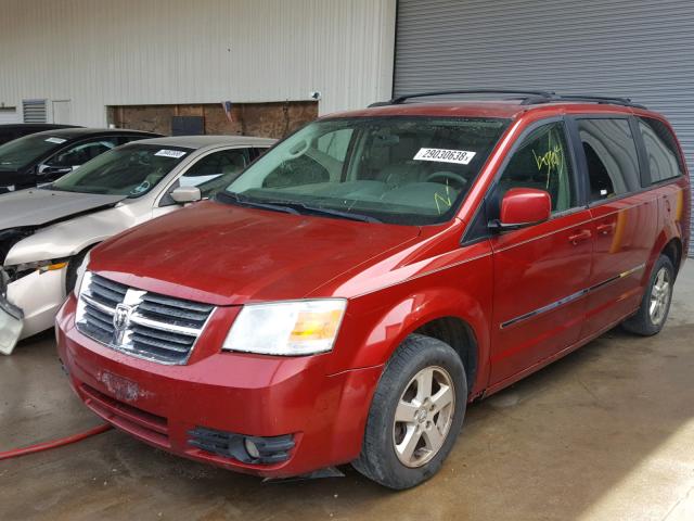 1D8HN54P78B138743 - 2008 DODGE GRAND CARA RED photo 2