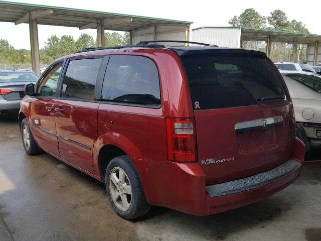 1D8HN54P78B138743 - 2008 DODGE GRAND CARA RED photo 3