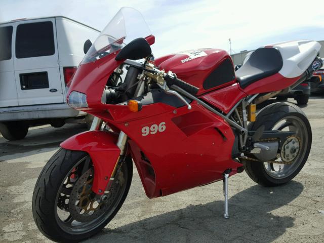 ZDM1SB5T5YB008211 - 2000 DUCATI 996 S RED photo 2