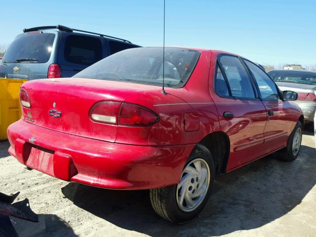 1G1JC5247X7303098 - 1999 CHEVROLET CAVALIER RED photo 4