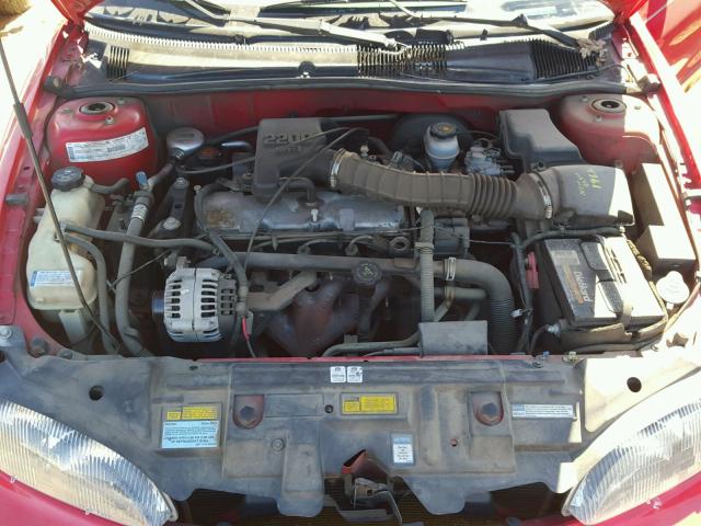 1G1JC5247X7303098 - 1999 CHEVROLET CAVALIER RED photo 7