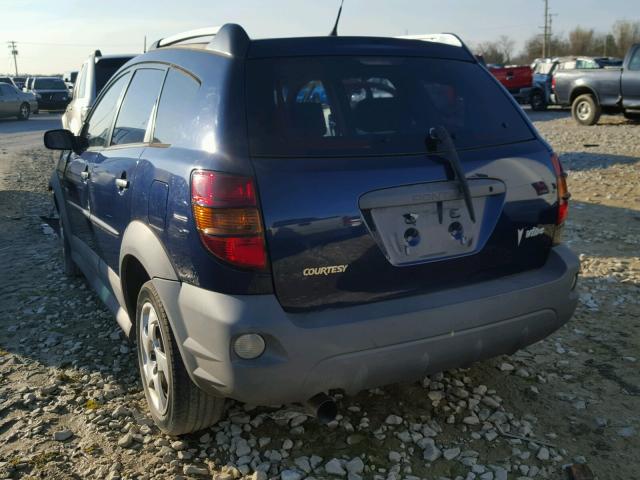 5Y2SL65886Z438643 - 2006 PONTIAC VIBE BLUE photo 3