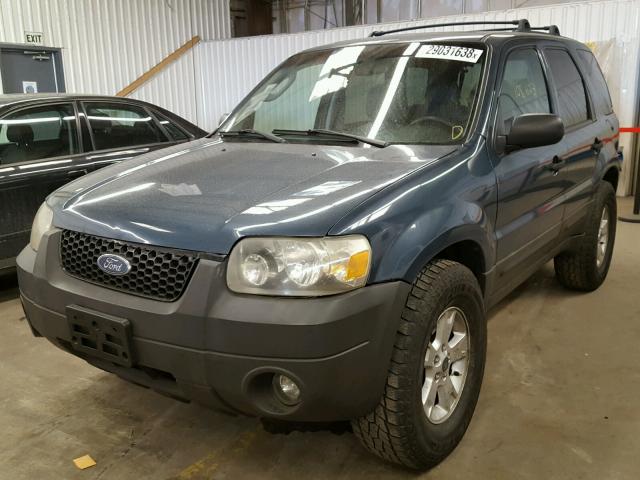 1FMYU93196KA76731 - 2006 FORD ESCAPE XLT BLUE photo 2