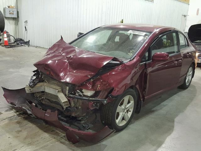 19XFA1F66BE001611 - 2011 HONDA CIVIC LX-S Շագանակագույն լուսանկար 2