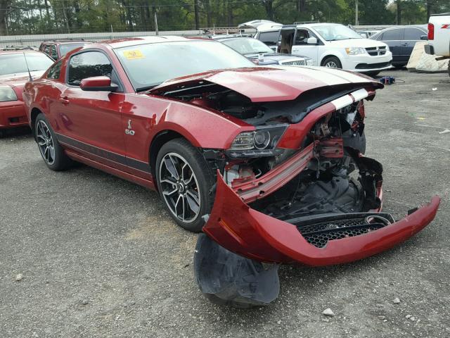 1ZVBP8CF6E5282929 - 2014 FORD MUSTANG GT RED photo 1