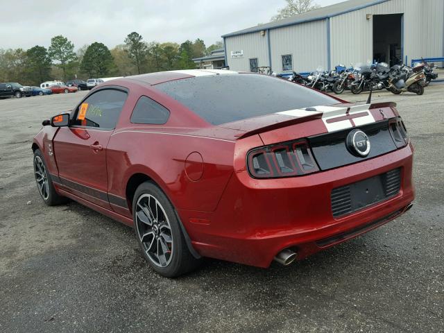 1ZVBP8CF6E5282929 - 2014 FORD MUSTANG GT RED photo 3