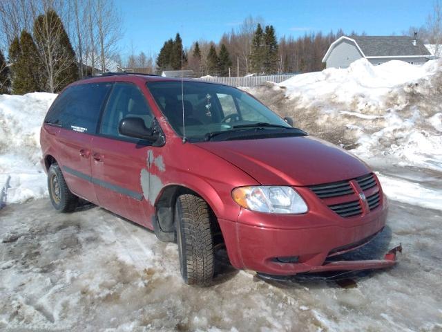 1D4GP45R37B241903 - 2007 DODGE CARAVAN SX RED photo 1