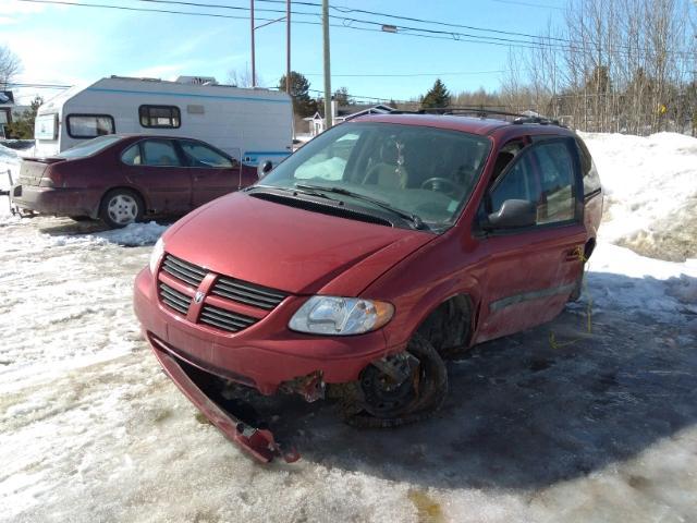 1D4GP45R37B241903 - 2007 DODGE CARAVAN SX RED photo 2