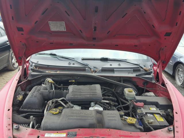 1B7HL48N42S607138 - 2002 DODGE DAKOTA QUA RED photo 7