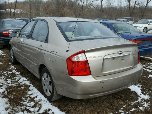 KNAFE121265358720 - 2006 KIA NEW SPECTR TAN photo 3