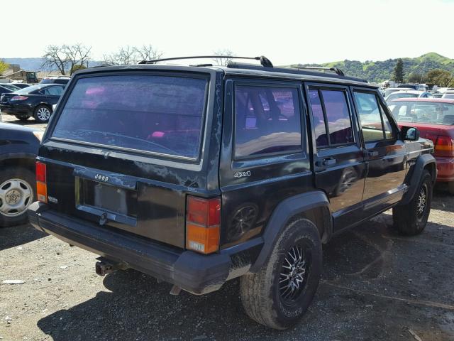 1J4FJ28SXPL620639 - 1993 JEEP CHEROKEE BLACK photo 4