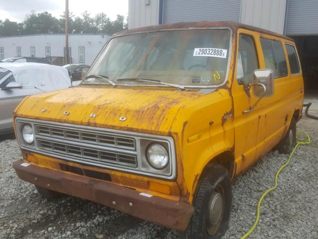 E15BHX42110 - 1975 FORD F350 YELLOW photo 2