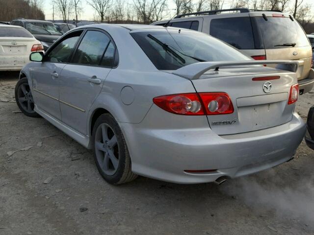 1YVFP84D445N94368 - 2004 MAZDA 6 S GRAY photo 3