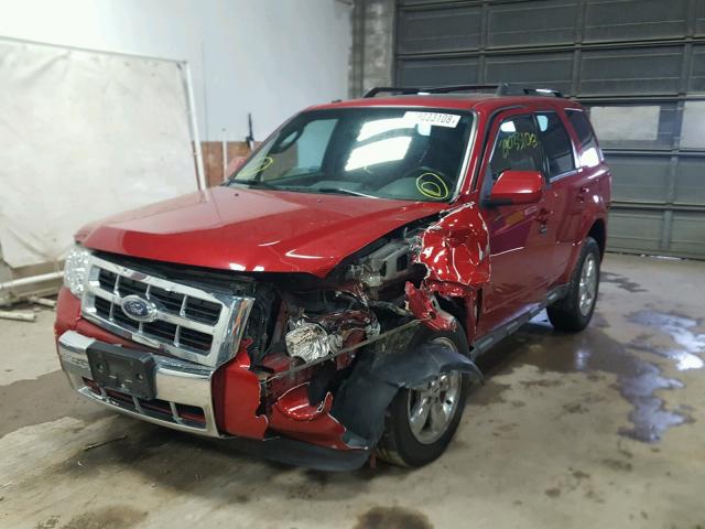 1FMCU94789KB64249 - 2009 FORD ESCAPE LIM RED photo 2