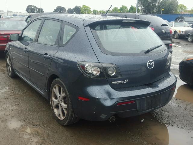 JM1BK344381105770 - 2008 MAZDA 3 HATCHBAC GRAY photo 3